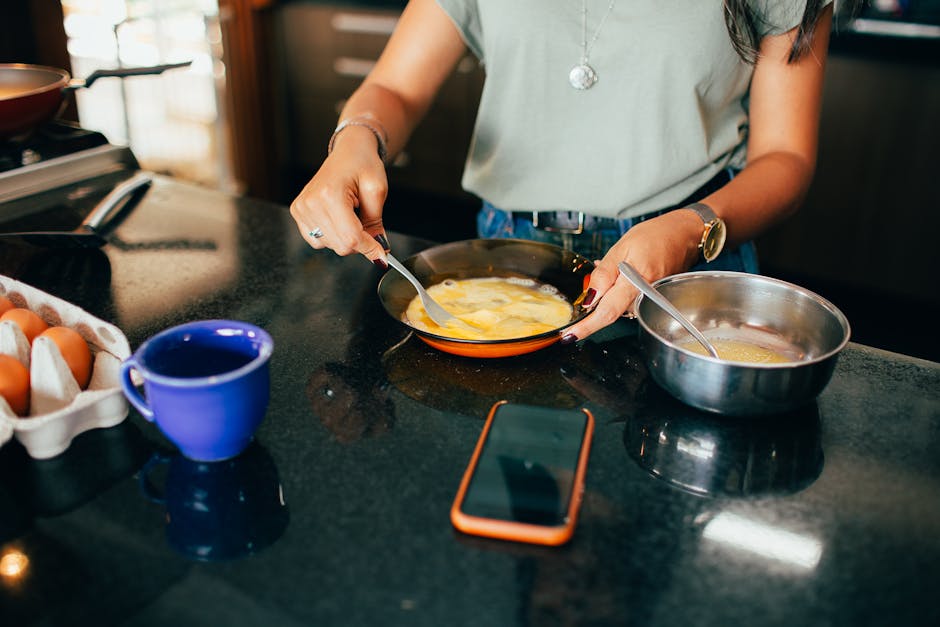 Woman cooking a calm breakfast in her kitchen — lasting rhythm beats temporary rules
