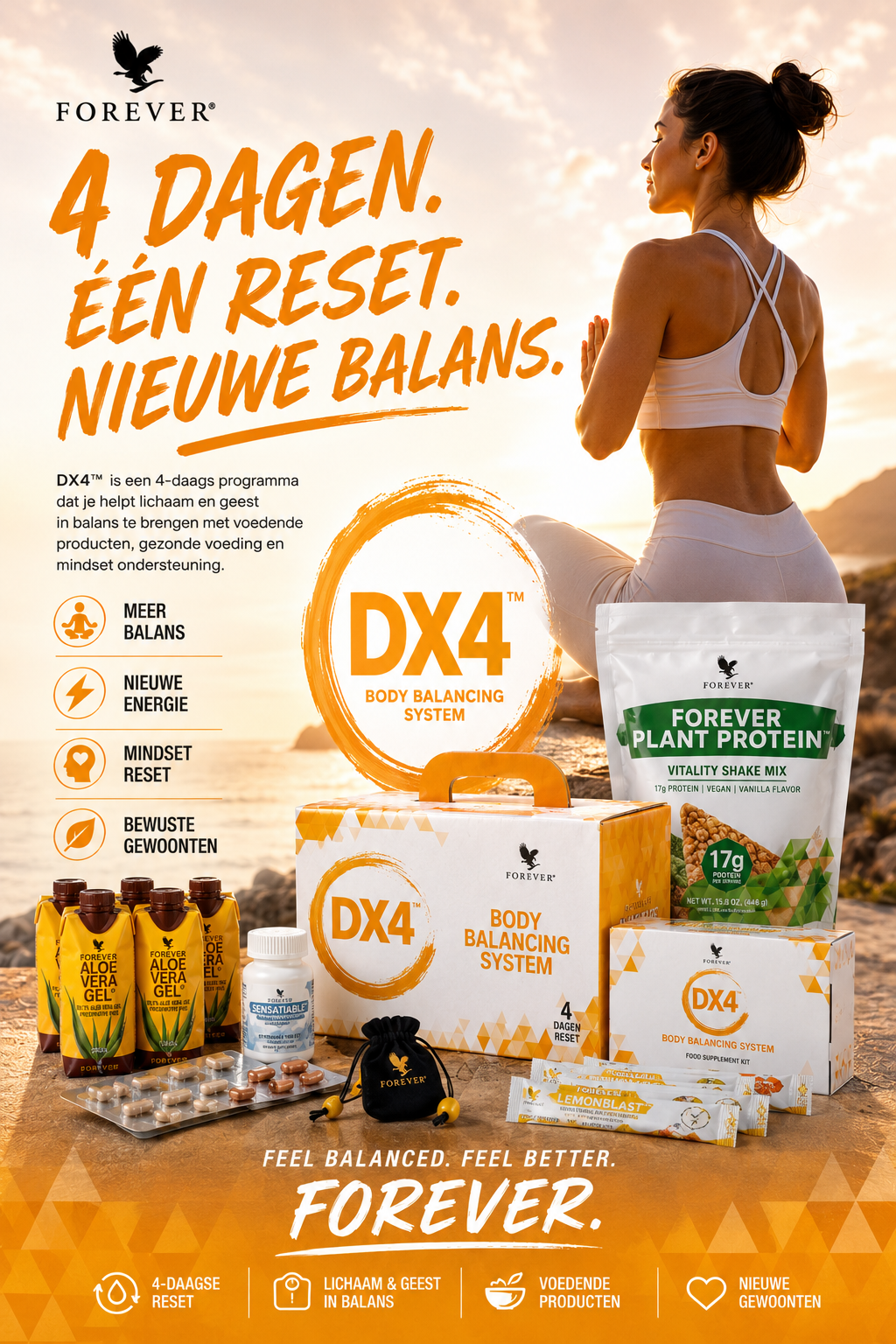 Forever DX4 — vier dagen, lichaam en geest in balans